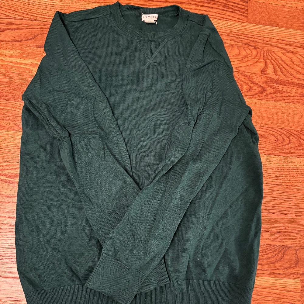 Crewcuts Hunter Green Sweater, SZ 14